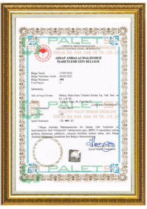Paletsy Yetki Belgesi 1